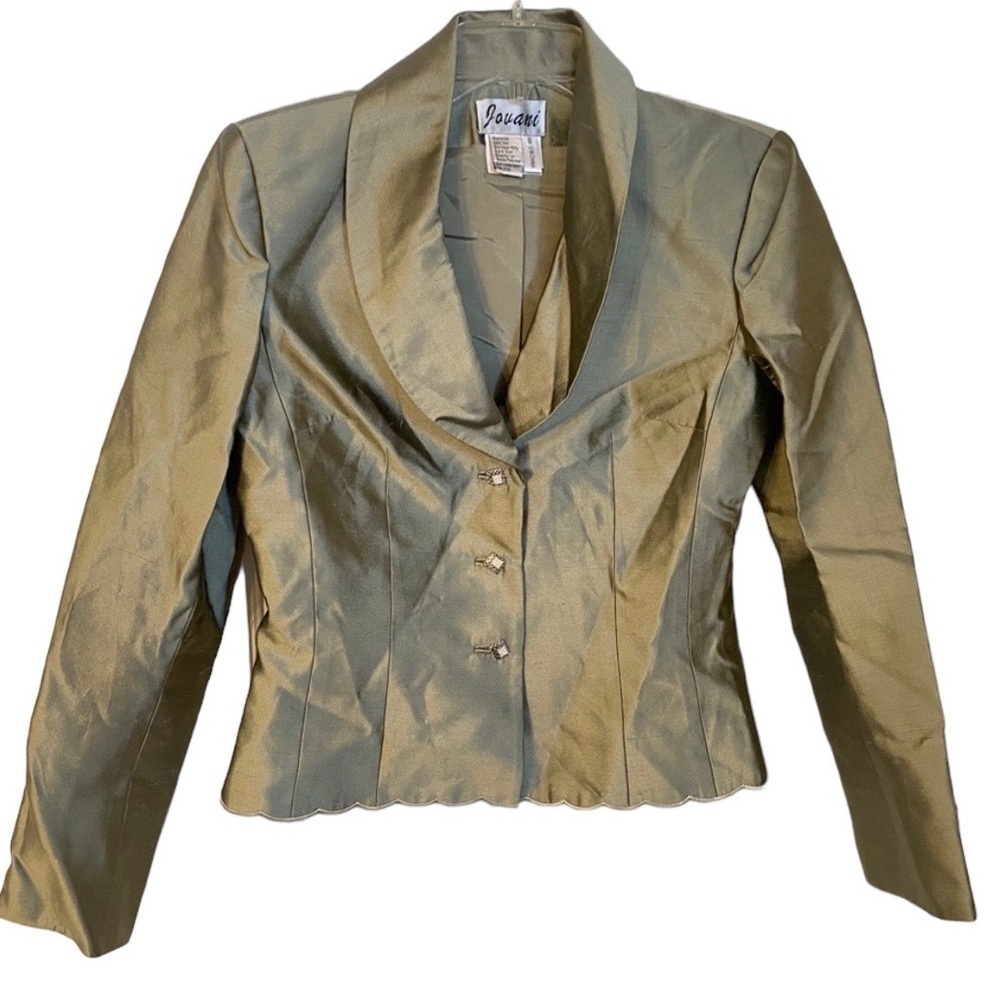 Jovani Jacket Green